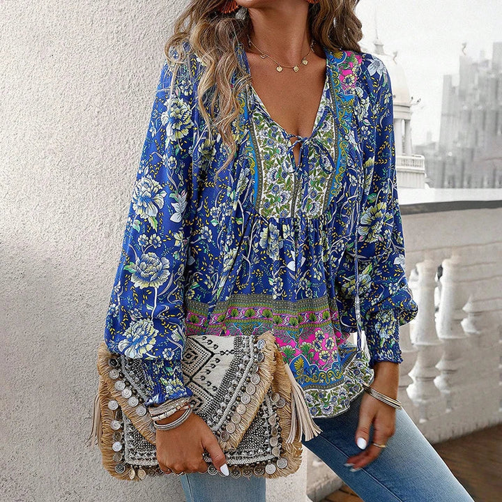 ANIKA I FLOWERED BLOUSE