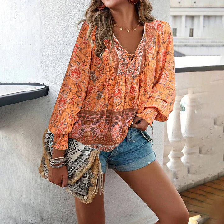 ANIKA I FLOWERED BLOUSE