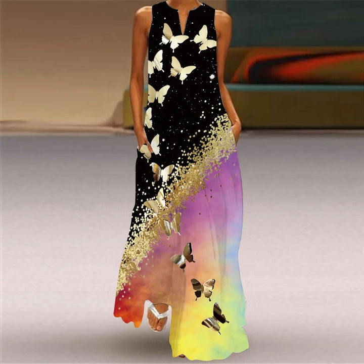 Aurelia™ Butterfly Bloom A-Line Dress