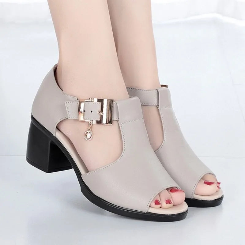 Lily | Elegant Open-Toe Heel