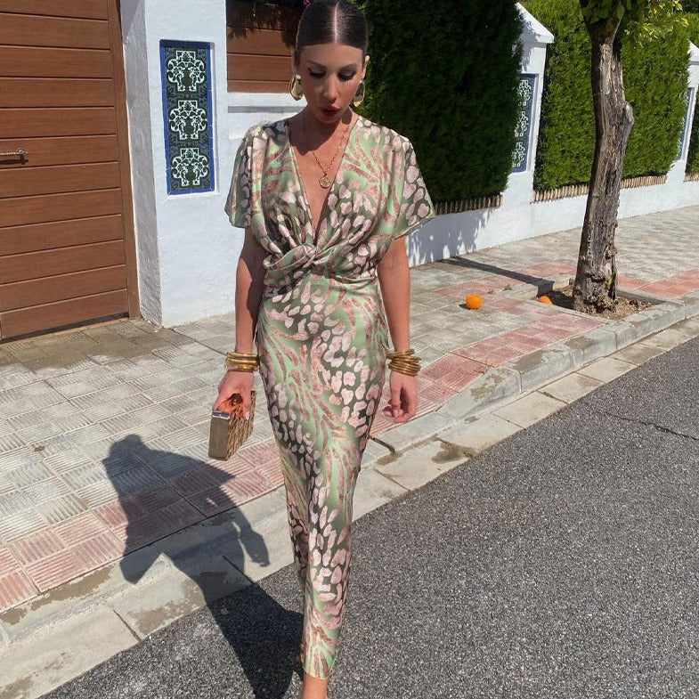 Ariella -  Sophisticated Silk Maxi Dress