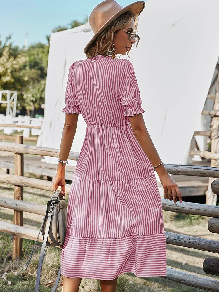 Bernice | Classic Striped Dress