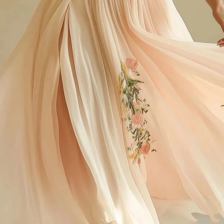 Amelia | Elegant High Waist V-Neck Party Dresses