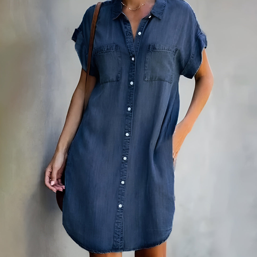 Katelyn | Casual Button Denim Dress