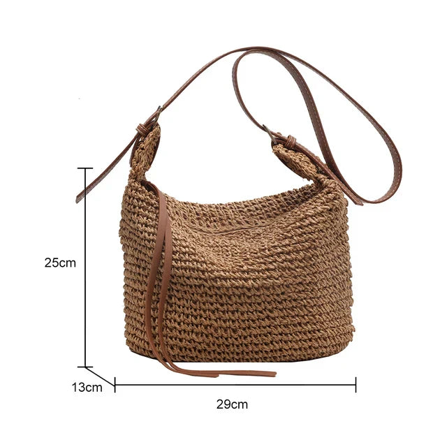 Arnljot | Structured Shoulder Bag in Woven Style