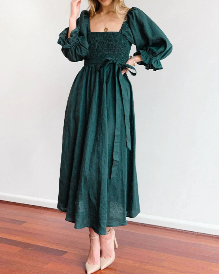 Ophelia - Sleeve Midi Dress