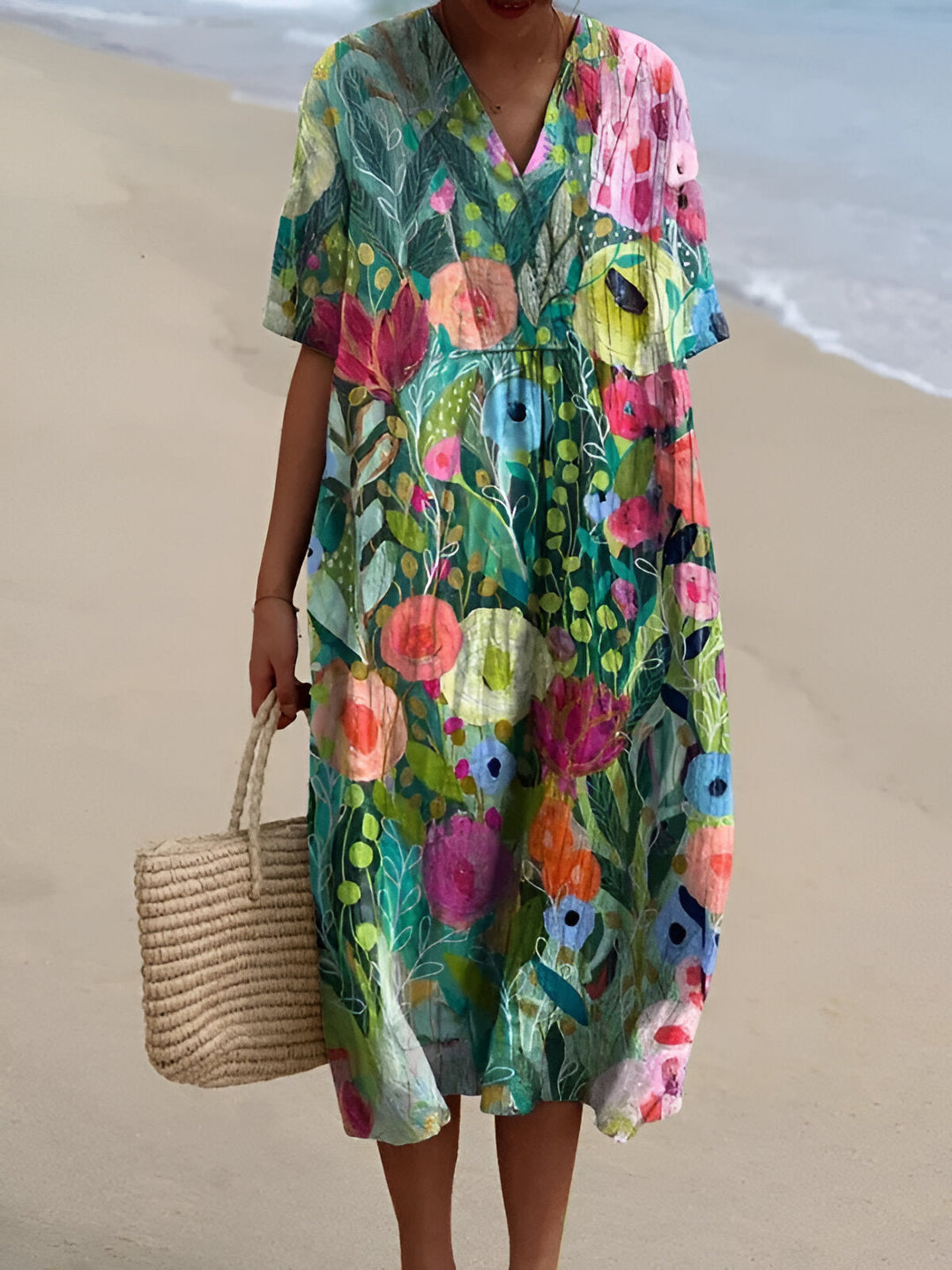 Arelle™ | Summer Breeze Printed Dress