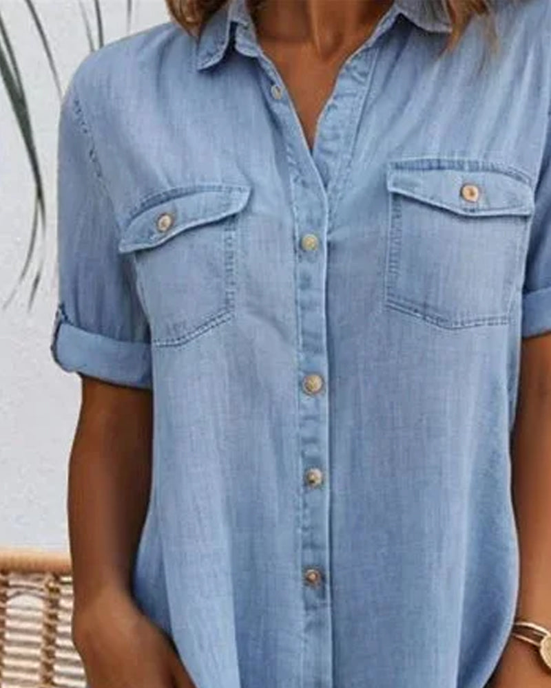 Jessica | Relaxed Button Shirt Dress