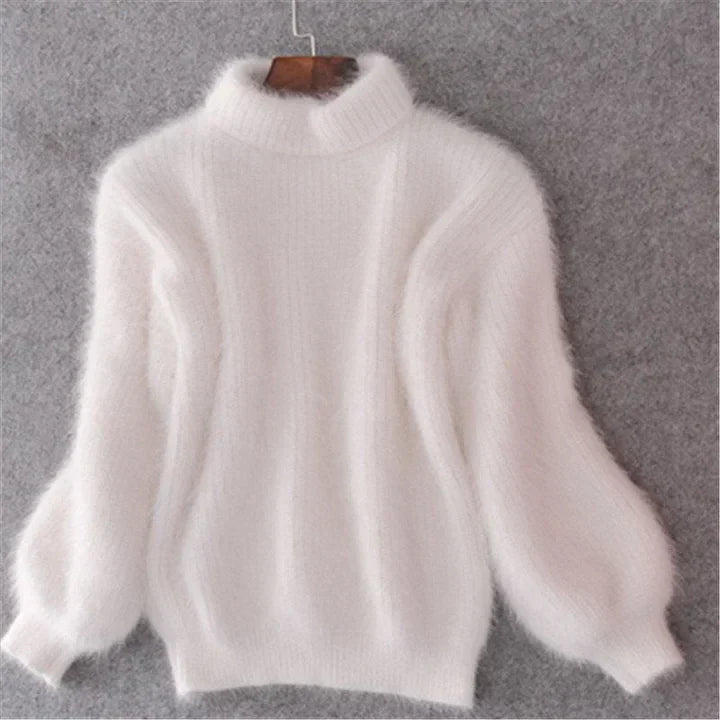 Kanita - Vintage Knit Sweater Made of Angora
