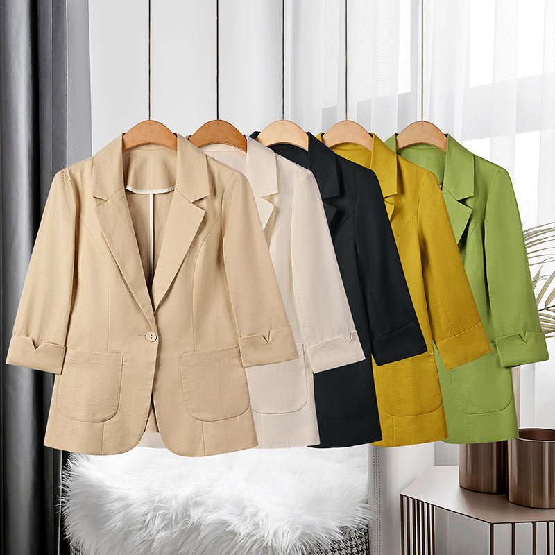 VEITLINDE IN CLASSIC LINEN BLAZER