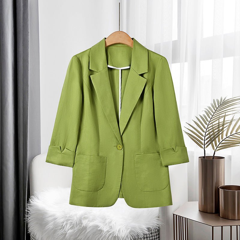 VEITLINDE IN CLASSIC LINEN BLAZER