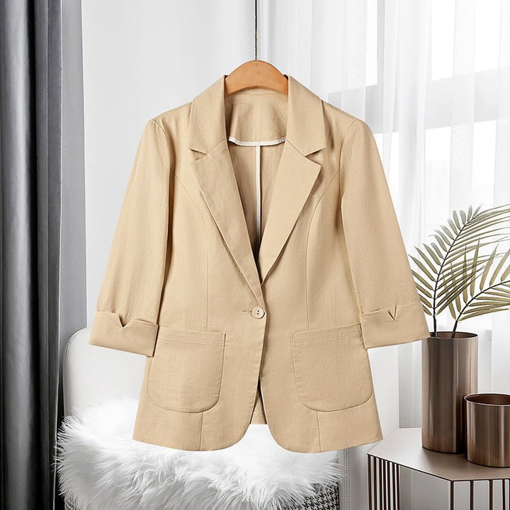 VEITLINDE IN CLASSIC LINEN BLAZER