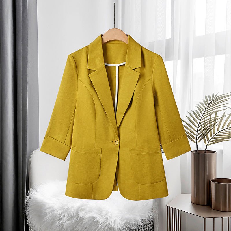 VEITLINDE IN CLASSIC LINEN BLAZER