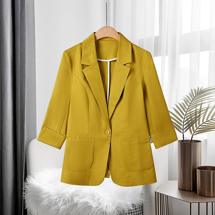 VEITLINDE IN CLASSIC LINEN BLAZER