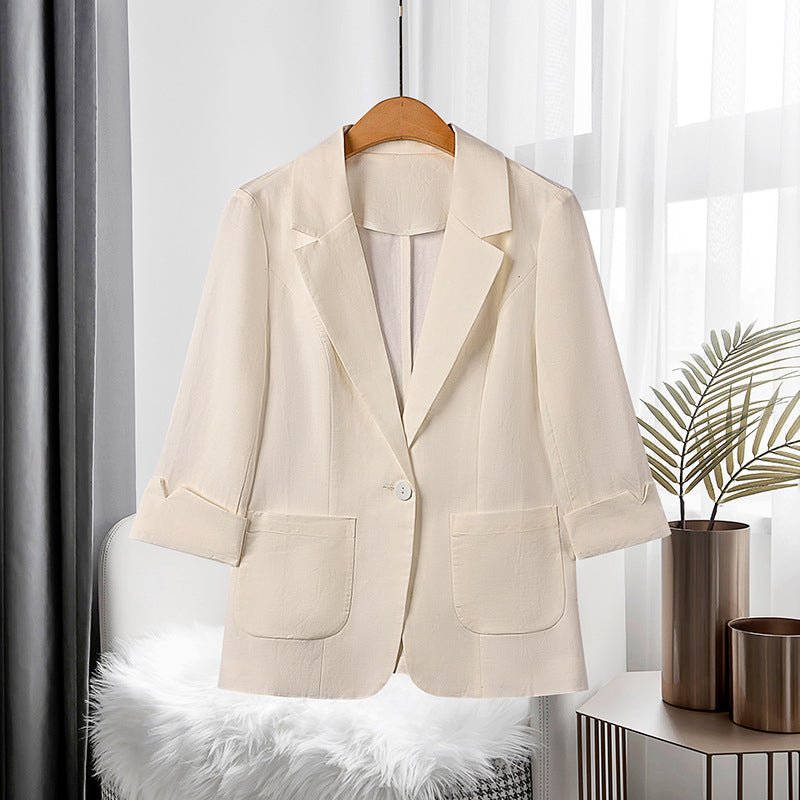 VEITLINDE IN CLASSIC LINEN BLAZER