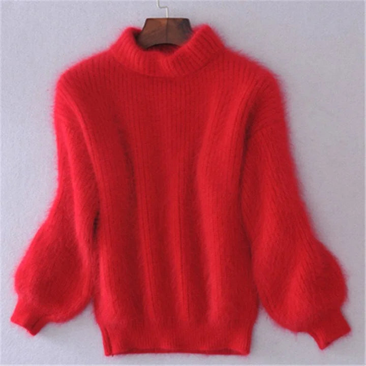 Kanita - Vintage Knit Sweater Made of Angora