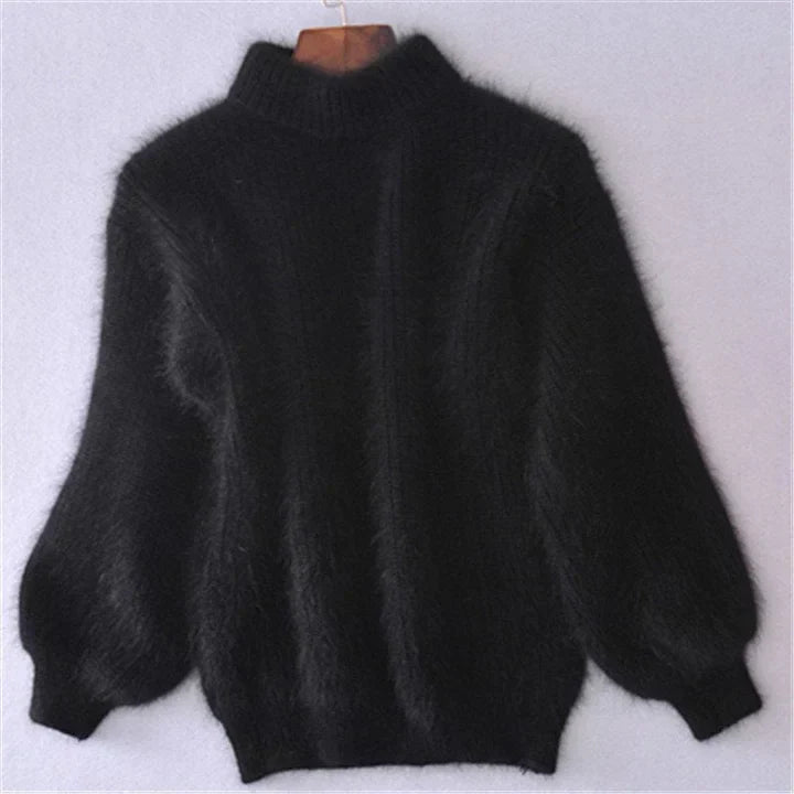 Kanita - Vintage Knit Sweater Made of Angora