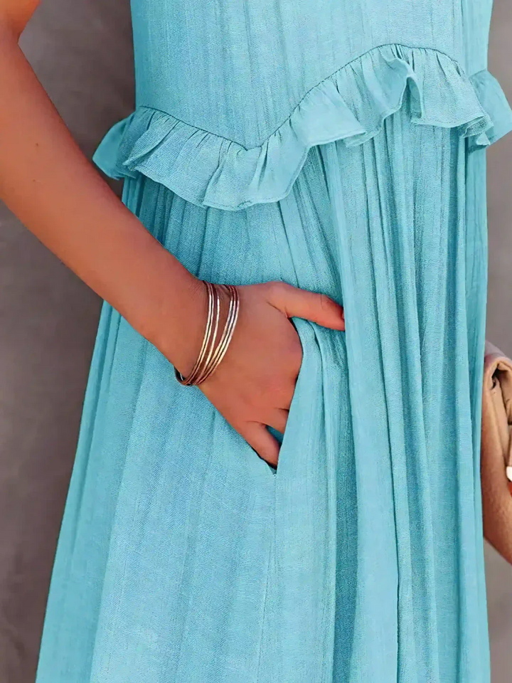 Mabel - Ruffle Breeze Maxi Dress