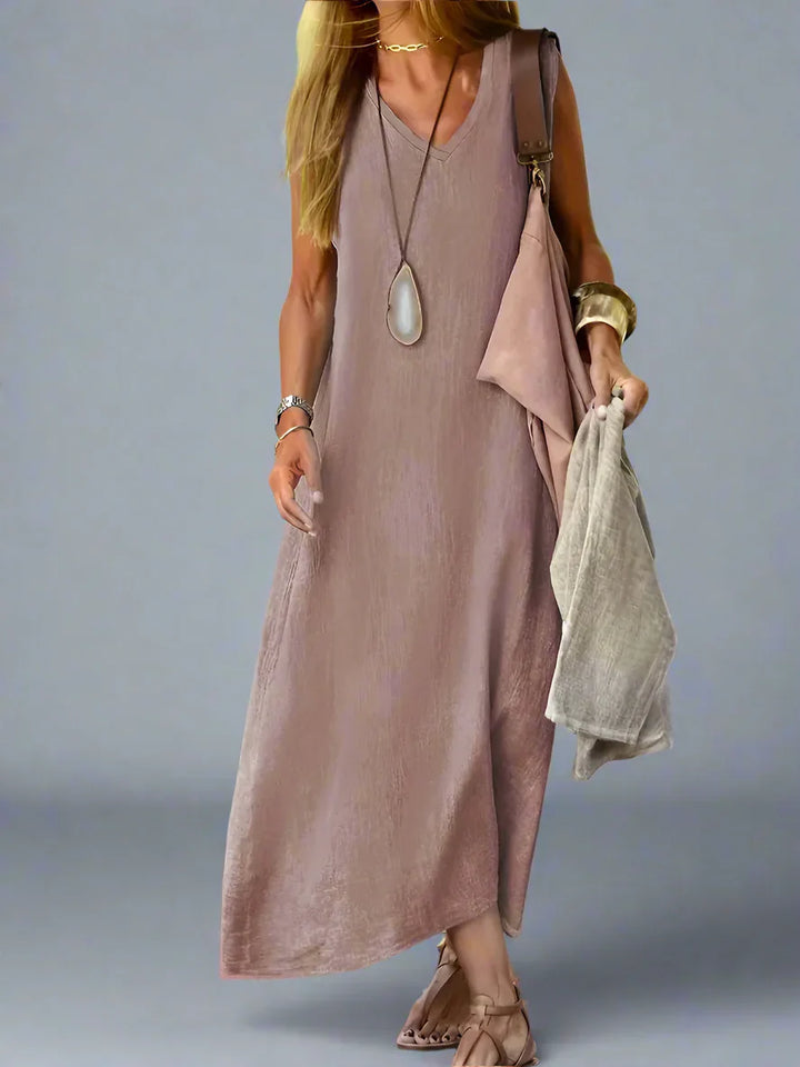 Hedwig | Summer Dress with Flowing Cut and Natural Style