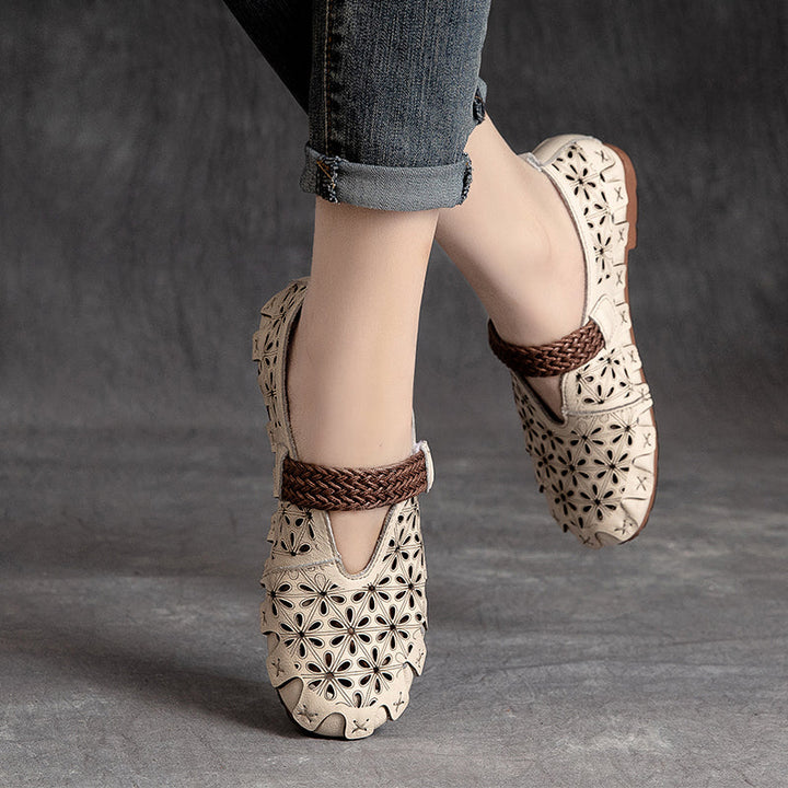 Sienna - Women’s Cow Leather Comfy Flats