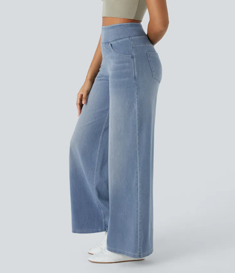 Solène™ - Relaxed Fit Wide-Leg Jeans