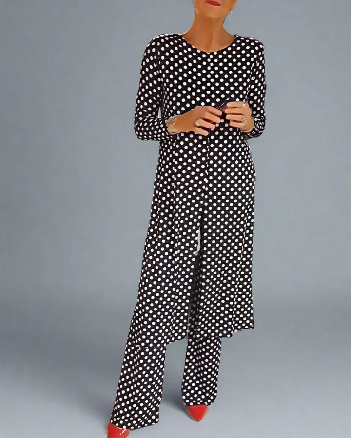 Irma | Two-Piece Set with Dots for Elegance & Versatile Summer Look