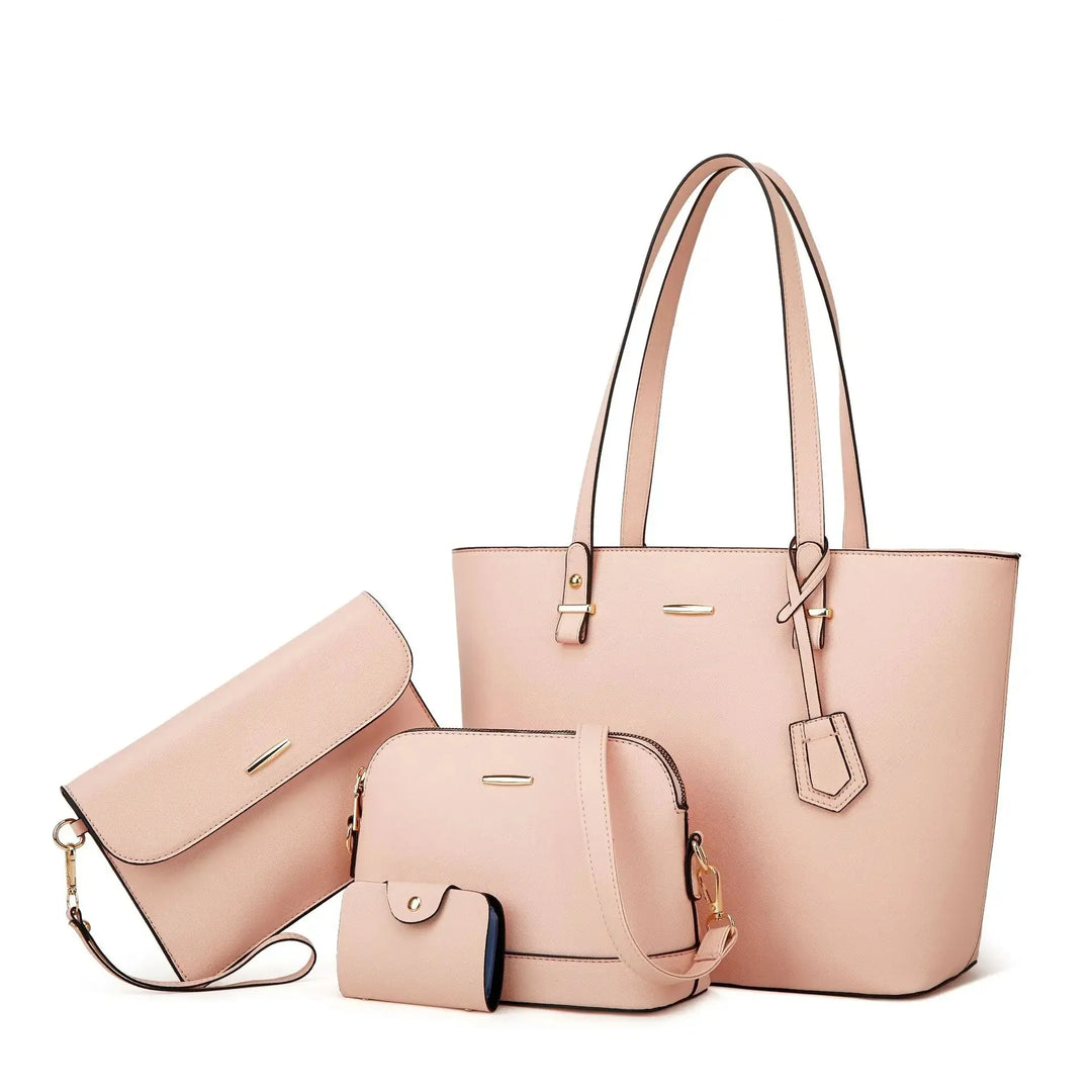 3-Piece Leather Handbag & Shoulder Bag Set