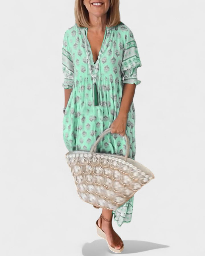 Lani | Boho Button Dress