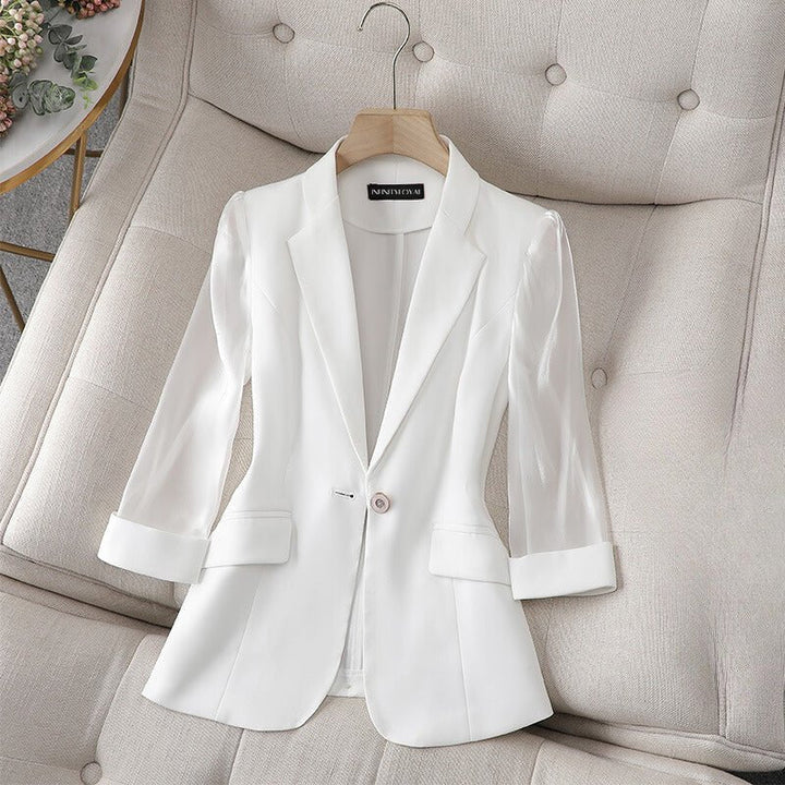 JOLINDE I ELEGANT BLAZER WITH LACE SLEEVES