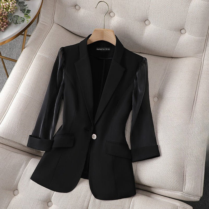 JOLINDE I ELEGANT BLAZER WITH LACE SLEEVES
