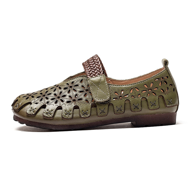 Sienna - Women’s Cow Leather Comfy Flats