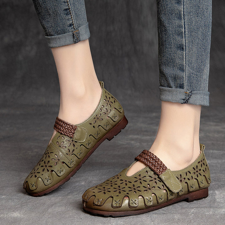 Sienna - Women’s Cow Leather Comfy Flats