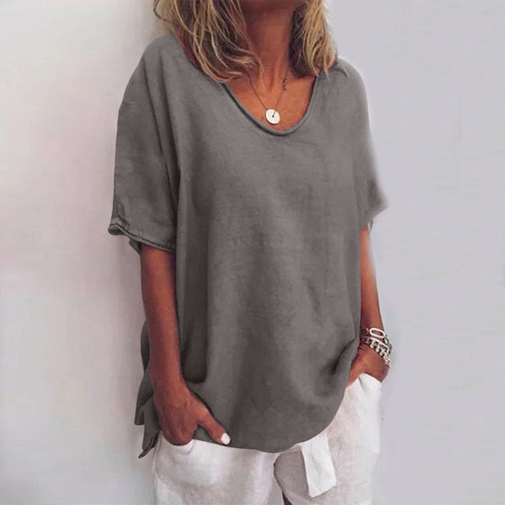 QUINA THE VERSATILE LINEN BLOUSE
