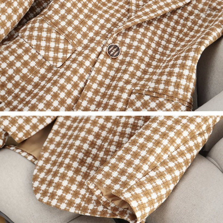 ANNEMIEKE CLASSIC CHECKED BLAZER