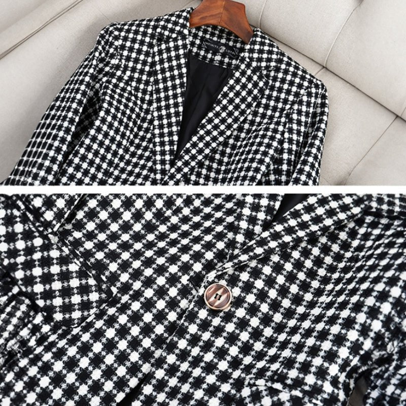 ANNEMIEKE CLASSIC CHECKED BLAZER