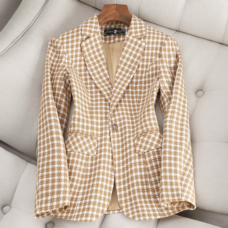 ANNEMIEKE CLASSIC CHECKED BLAZER