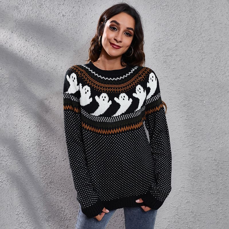 Chic and Original Women's Sweater in Black