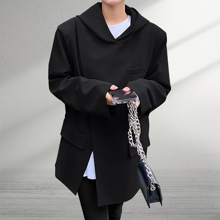 NOTHBURGA LONG BLAZER WITH HOOD