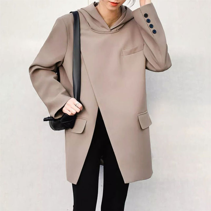 NOTHBURGA LONG BLAZER WITH HOOD