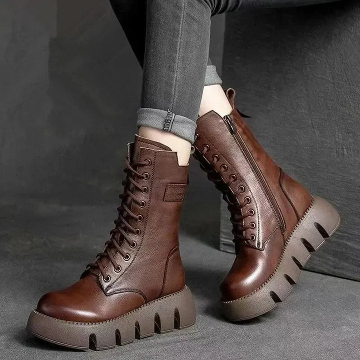Bonnie™ | Stylish High-Top Platform Boots