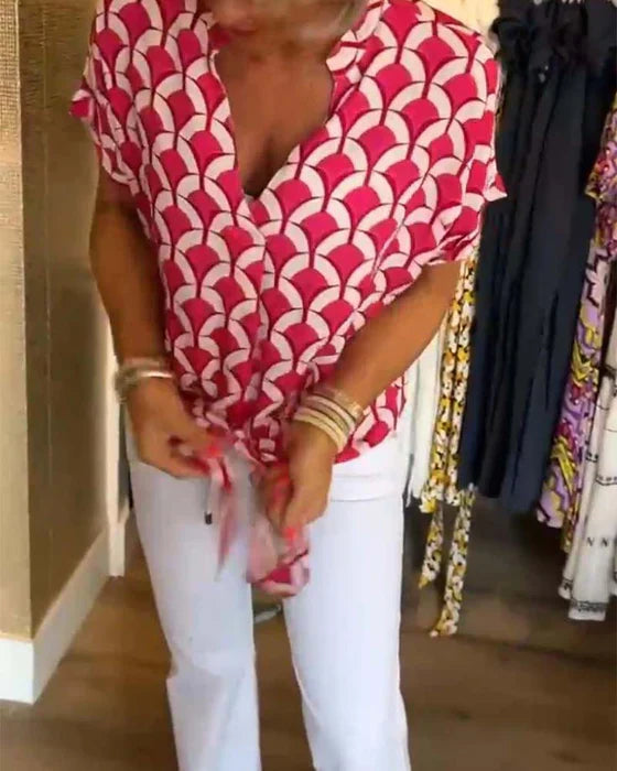 SOLVEIG STYLISH PRINTED BLOUSE